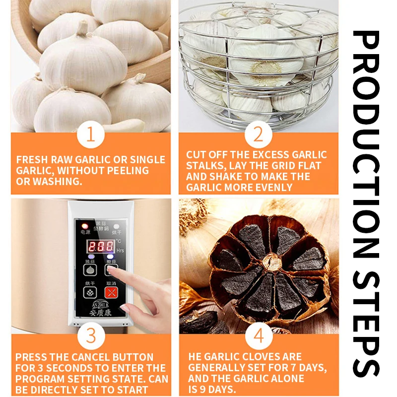 110V/220V 5L Automatic Black Garlic Fermentation Machine Rice Wine Natto Pickle Fruit Vinegar Enzyme Yogurt Fermentation Machine