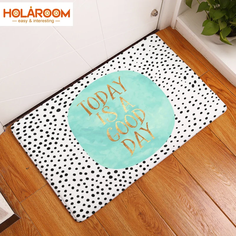  Latest Letter printing Door Mat Colorful Spots Carpets for Entrance Living Room floor Mat Character