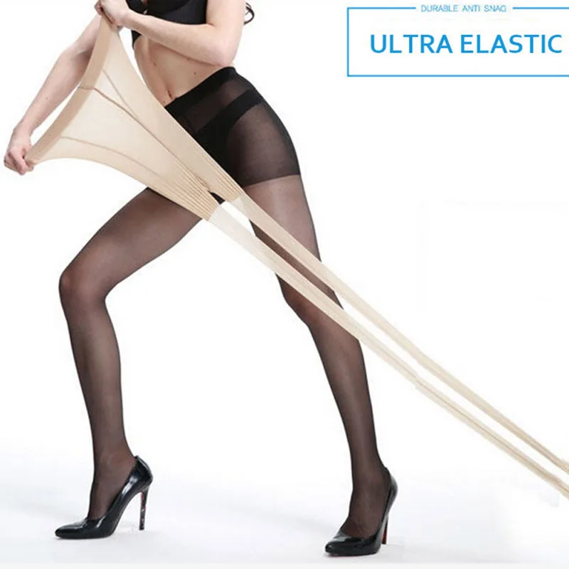 Women Plus Size Super Elastic Magical Tights Unbreakable Silk Stockings Sexy Skinny Leg Pantyhose