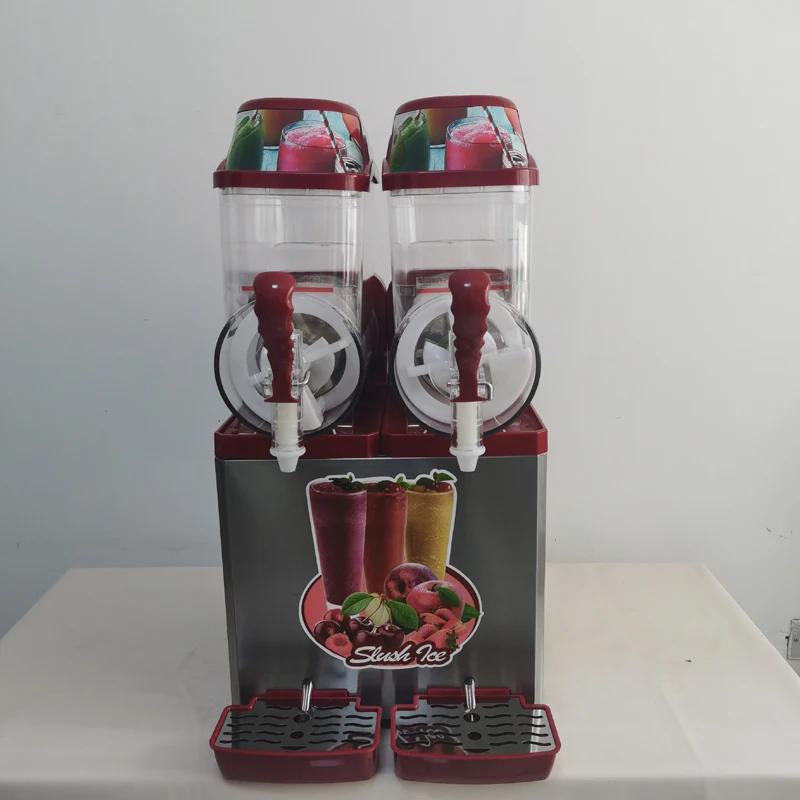 

Two Tank Snow Melting Machine Commercial Snow Mud Machine Cold Drink Maker Sand Ice Machine