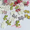 50pcs Mixed Style dinosaur Buttons For Handmade wooden buttons Craft Fit Sewing And Scrapbooking Accessories 2 Holes 5