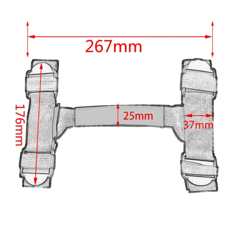 ONEWELL, 1 шт., алюминиевый сплав, мотоциклетный ремень, веревка, ручка, боковая коробка, Боковая ручка, замена