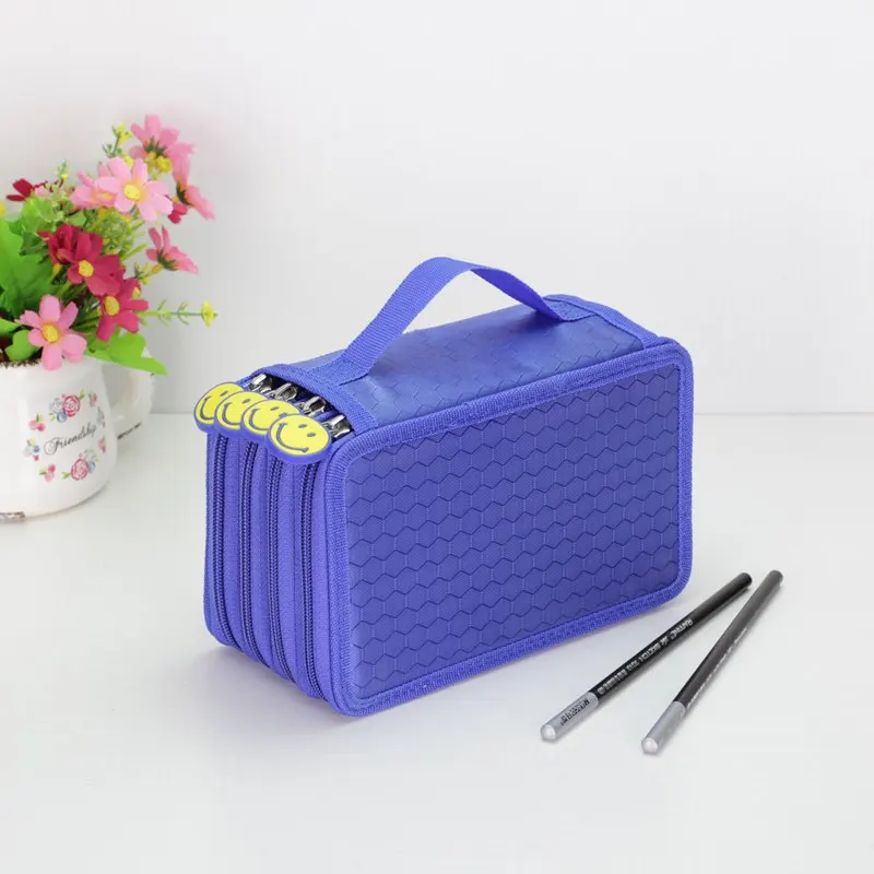 4 Layer 72 Holes Kawaii школьный Карандаш Чехол Большой 36/48/72 Отверстия уголовного для мальчиков и девочек, ручка, большая коробка кейс для хранения картриджей канцелярских принадлежностей Набор Карандаш Чехол - Цвет: 4 Layer 72 Holes