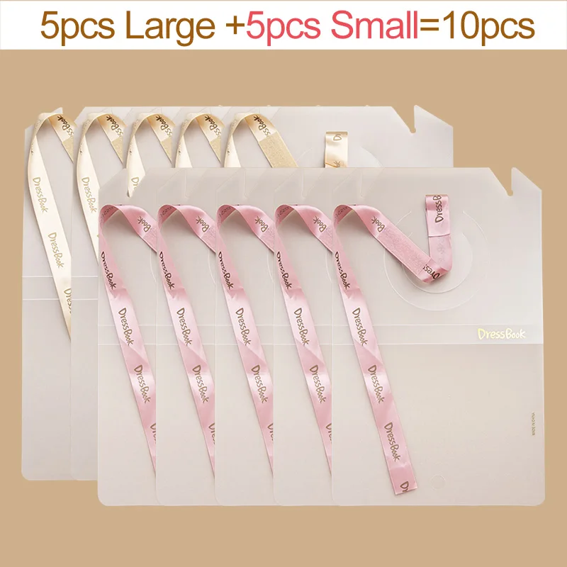 5Large 5Small 5/10/20 штук DressBook для биговки ленивый быстро Складывания одежды доска шкаф для хранения коробка Аксессуар - Цвет: 5Large 5Small