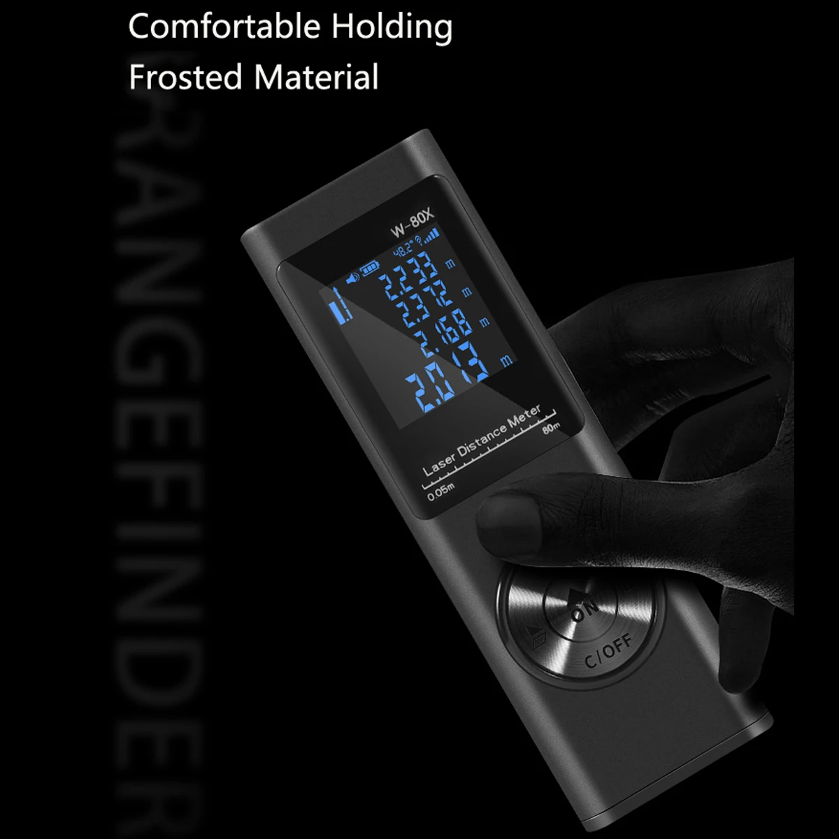 Mini Laser Level Laser Rangefinder 40M 60M 80M Waterproof Handheld USB Portable Rechargeable Laser Distance Meter