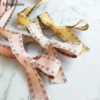 

Kewgarden Pattern Soft Ribbon 1" 25mm DIY Hairbow Corsage Accessories Sewing Handmade Tape Gift Packing Riband Webbing 15 Yards