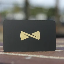 free design bulk custom matt black etching name metal business card