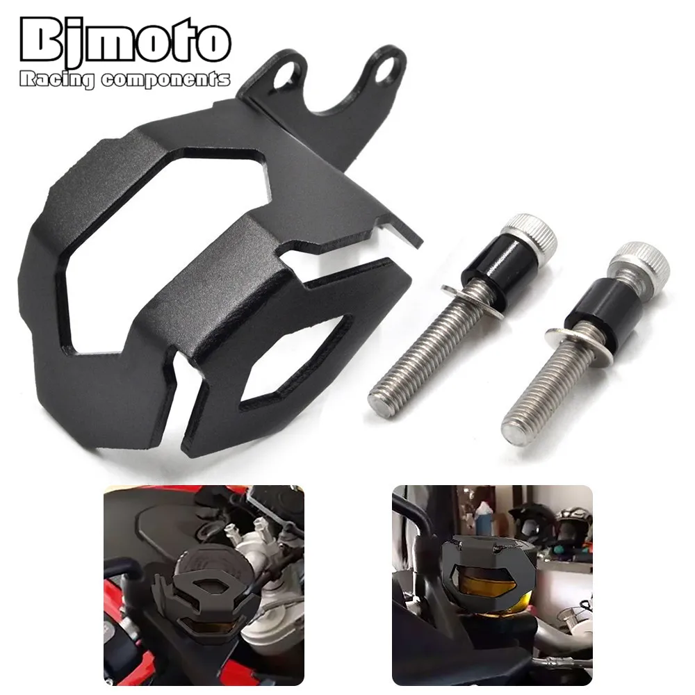 

F800 GS F700 GS Motorcycle Front Brake Fluid Reservoir Guard Protector Cover CNC Aluminum fit For BMW F800GS F700GS 2013 UP