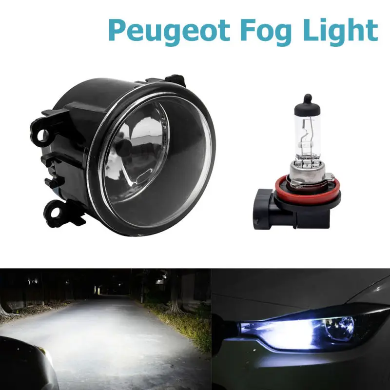 

1x H11 Car Front Fog Light White LED Headlight Bulb Work Light Running Lamp New Car Accessories For Peugeot 107 207 307 407 607
