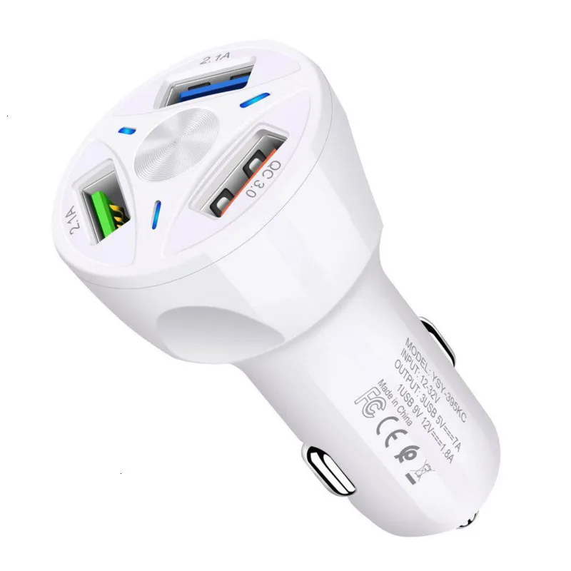 Автомобильное зарядное устройство Quick Charge 3,0 для мобильного телефона, автомобильное зарядное устройство с двумя usb-портами, зарядное устройство Qualcomm Qc 3,0 QC 4,0, адаптер быстрой зарядки Usb, автомобильное зарядное устройство