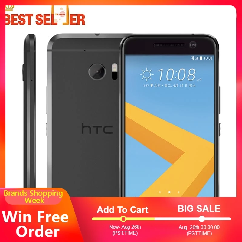 

HTC ONE M10 4G Type-C Smartphone HTC M10 4GB 32GB Snapdragon 820 HTC 10 12MP Camera NFC Nano SIM Mobile Phone
