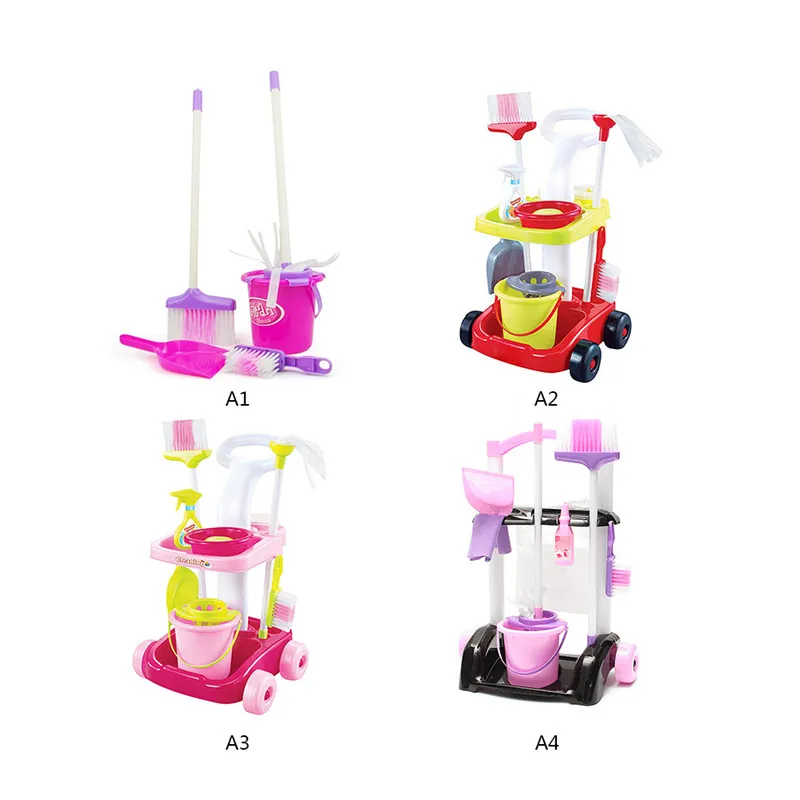 

Plastic Combination Cleaning Toy Set Girls Housekeeping Pretend Play Set Kids Cleaning Tools Girl Toy