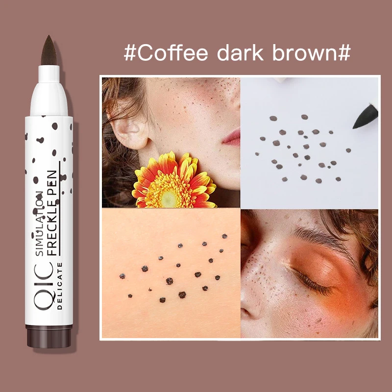 Lifelike Freckle Pen Face Concealer Point Out Natural Artificial Freckles Concealer Fine Makeup Soft Smooth Freckle Pen TSLM1