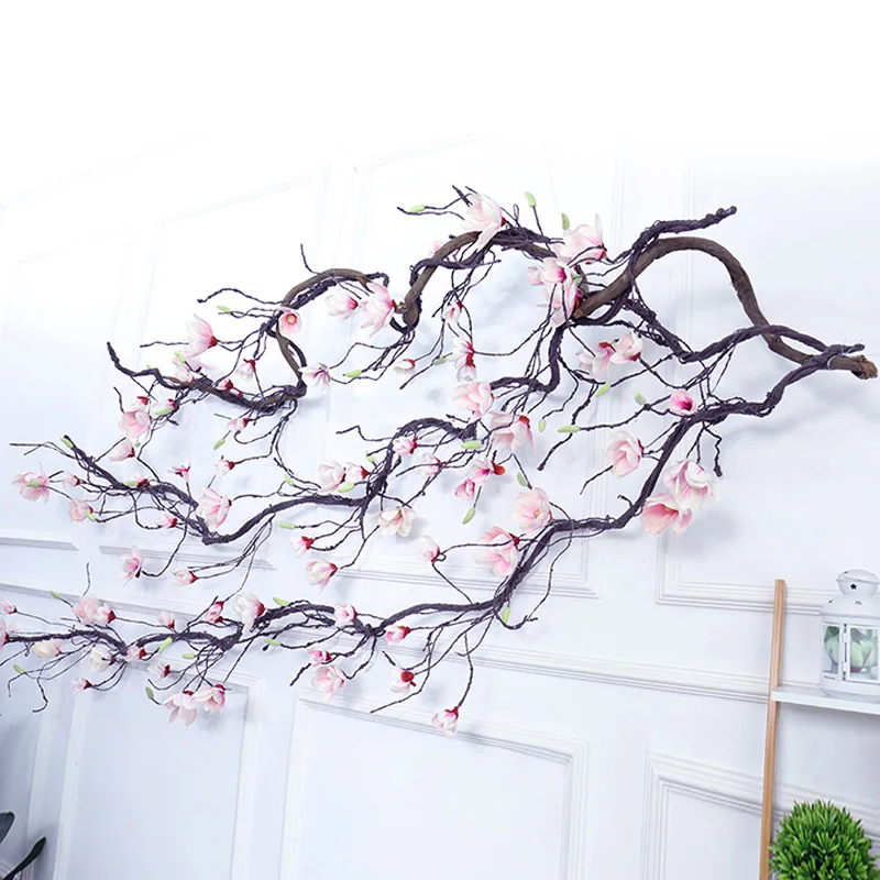 

Artificial Rattan Vine Home ArchDoor Decoration 3 Meters Vintage Magnolia home garden window deco rattan