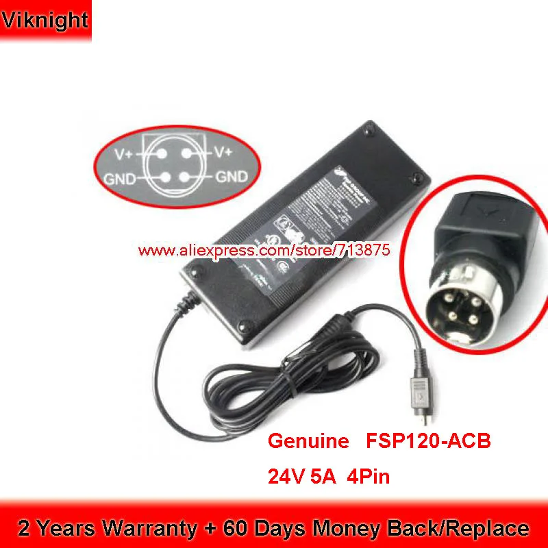 Натуральная FSP 24V 5A FSP120 ACB ноутбук Зарядное устройство для POS Stealthtouch M5 FSP120ACA FSP150 ABB