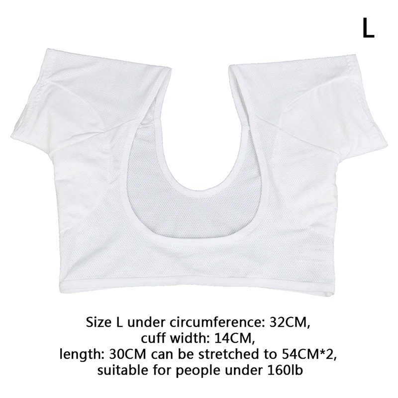 1 Pcs T-shirt Shape Sweat Pads Reusable Washable Underarm Armpit Sweat Pads Perfume Absorbing Size M/L underarm sweat pads
