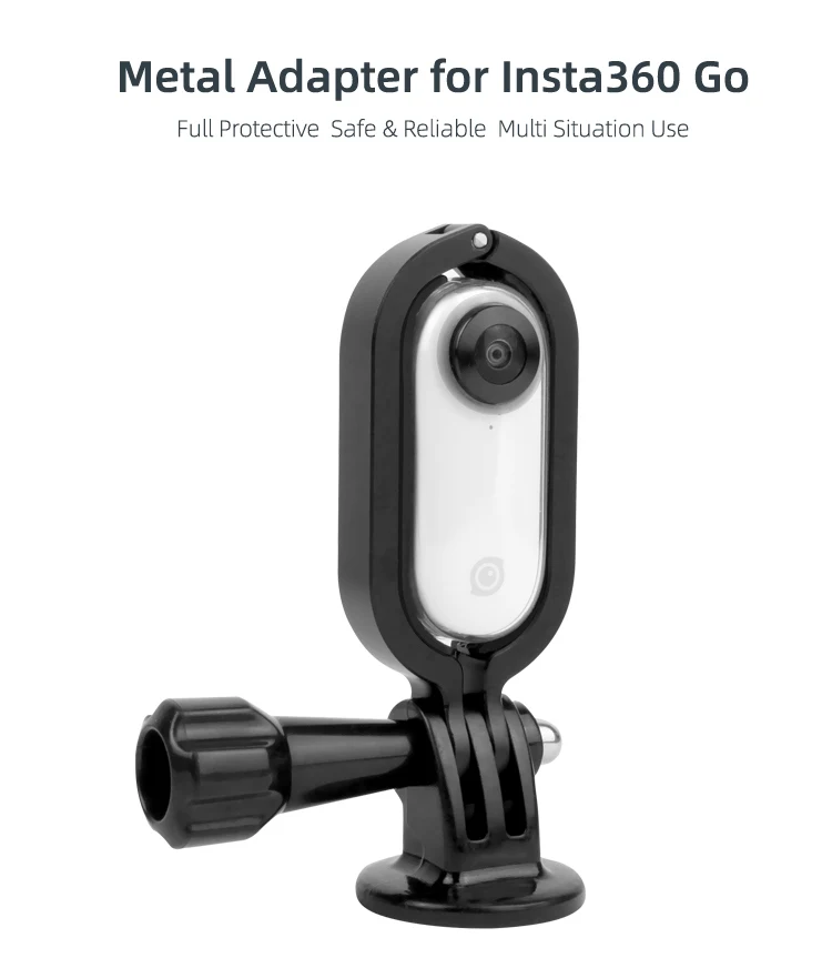 Защитный металлический адаптер для Insta360 Go с винтовым каркасом 1/4 ''резьба адаптер алюминиевый сплав крепление аксессуары для экшн-камеры