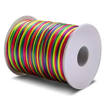 

2.5mm 100m Rainbow DIY Weaven Beading Cord String for Jewelry Bracelet Making