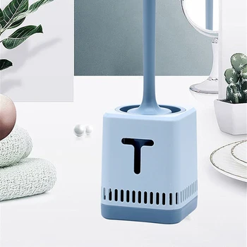

Wall-mounted Toilet Brush Soft Hair Long Handle Brush Creative Toilet Brushes Set Bathroom Accessories Set