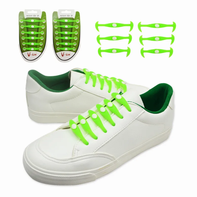 

2019 New Ox Horn Luminous Lazy Silica Gel Shoelaces Elastic No Binding No Washing Shoelaces Luminous Leisure Sports Shoelaces
