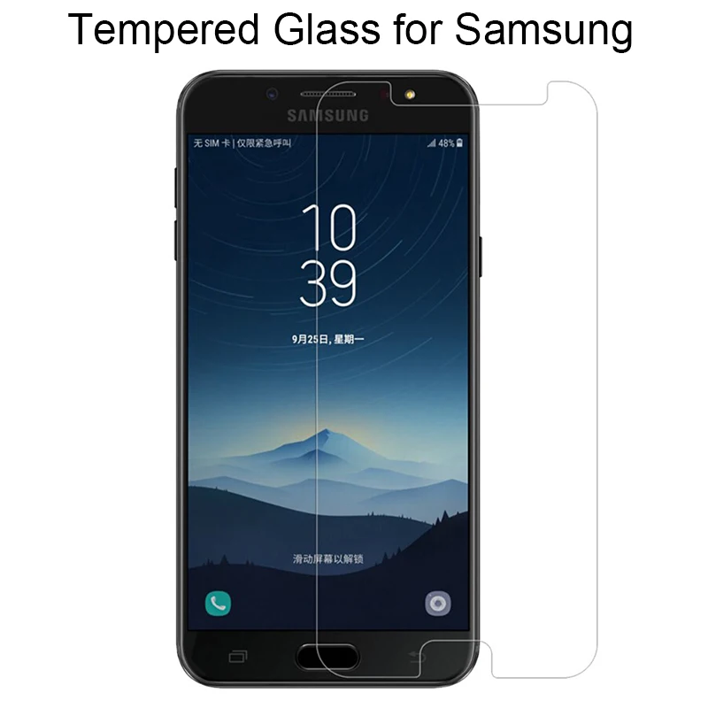 Закаленная пленка для смартфона Защитная передняя Samsung A7 2017 A5 2016 A3 2015 9H HD