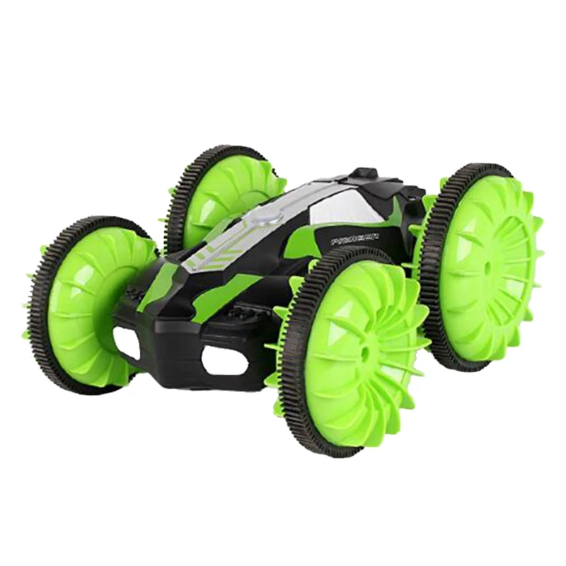 

2.4GHz 4WD 1:18 Double-Sided Stunt Gift Remote Control 360 Degree Spins RC Car Amphibious Toys for Kids