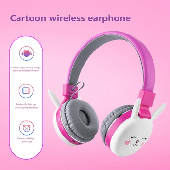 

5 Stytle Wireless Cat Ear Headphones Bluetooth Young People Kids Foldable Stereo Headset 3.5mm Plug With Mic FM Radio