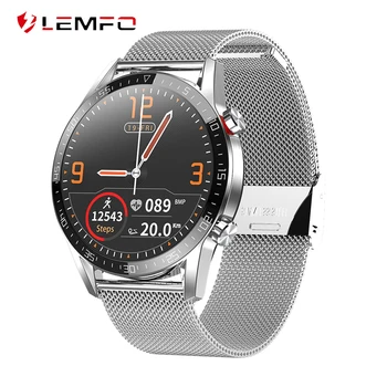 

LEMFO L13 Smart Watch Men IP68 Waterproof ECG PPG Bluetooth Call Blood Pressure Heart Rate Fitness Tracker Smartwatch 2020
