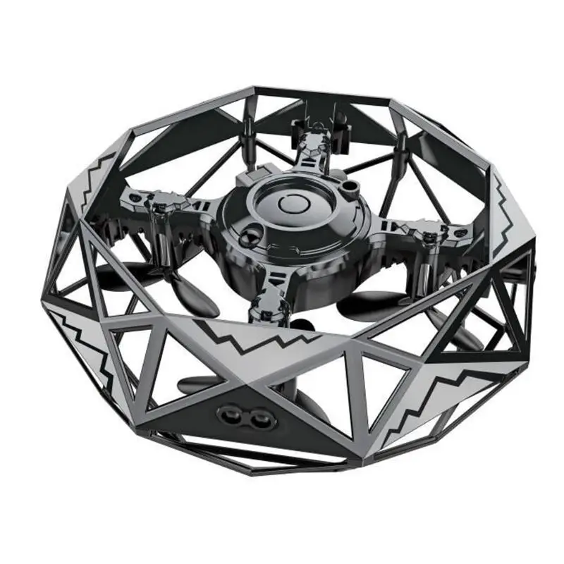 Интеллектуальная сенсорная четырехосевая подвеска, летающая тарелка, взаимодействие, устойчивость к падению, предотвращение препятствий, Индукционная Новинка - Цвет: Черный
