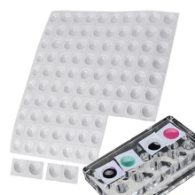 100 шт Профессиональные полезные портативные палетки чернил для удаления татуировок клей для ногтей Пигментные чашки клейкий лоток пластиковый держатель для пигмента