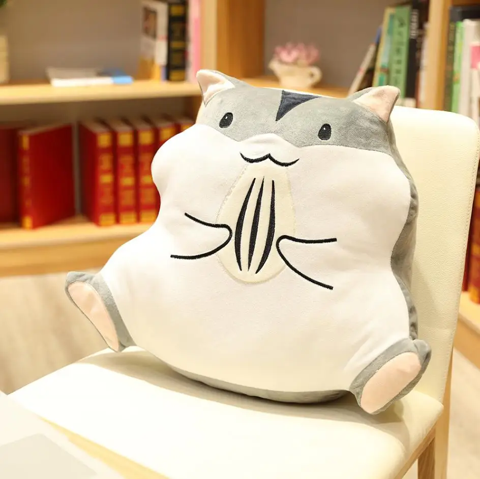 1 1 шт. 50*40 см kawaii хомяк плюшевые игрушки животное хомяк милые подушки игрушка для сна для детей подарки на день рождения - Color: 1