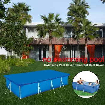 

Easy Use Keep Clean Above Ground outdoor Garden Swimming Pool Cover Rectangular Thicken Anti Dust Lightweight Durable Rainproof