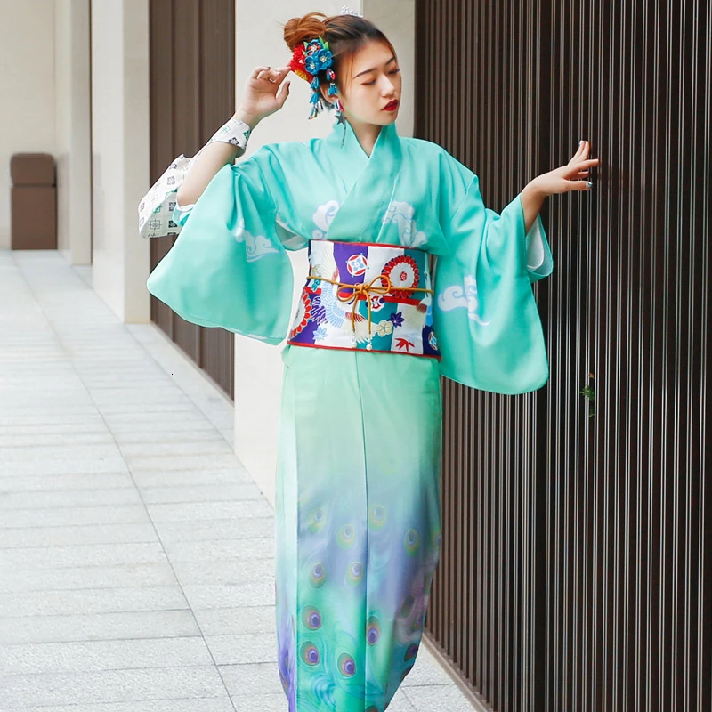 De kerk Waden venijn Traditionele Japanse Kimono Vrouw Bloemen Mode Haori Kleding Met Riem Lente  Oosterse Party Fotografie Kleding Voor Lady|Kleding uit Azie& Pacifische  eilanden| - AliExpress