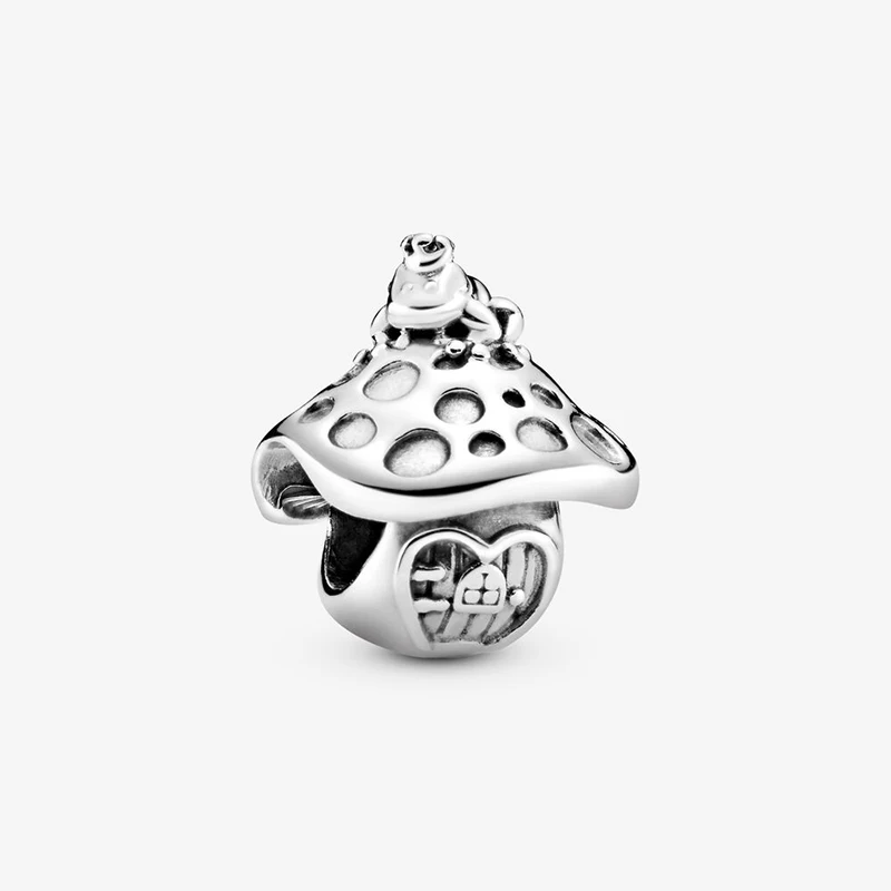 

2019 New Arrival 925 Sterling Silver Beads Mushroom & Frog Charms fit Original Pandora Bracelets Women DIY Jewelry
