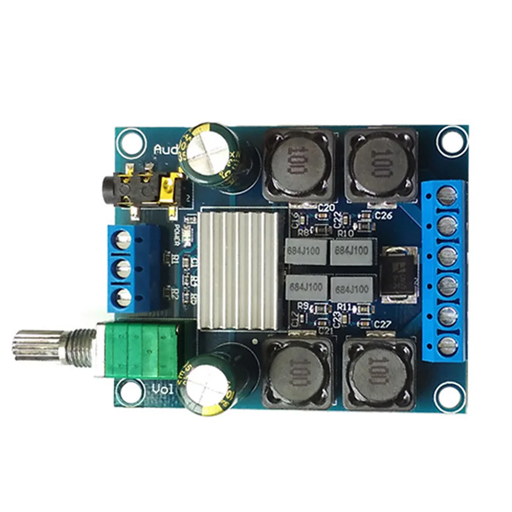 

2 X 50W Amplifier Board Module Two Channel Audio Accessories Part Easy Install Sound Space Saving Digital Electronic High Power