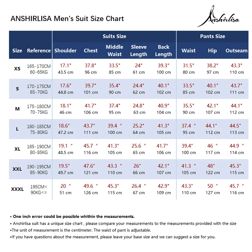 xs-3xl man suit 100+