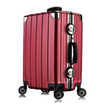 Новая мужская алюминиевая рама багаж на колёсиках Женская модная тележка чемоданы против Дорожная сумка на вращающийся Спиннер стильный Дорожный чемодан