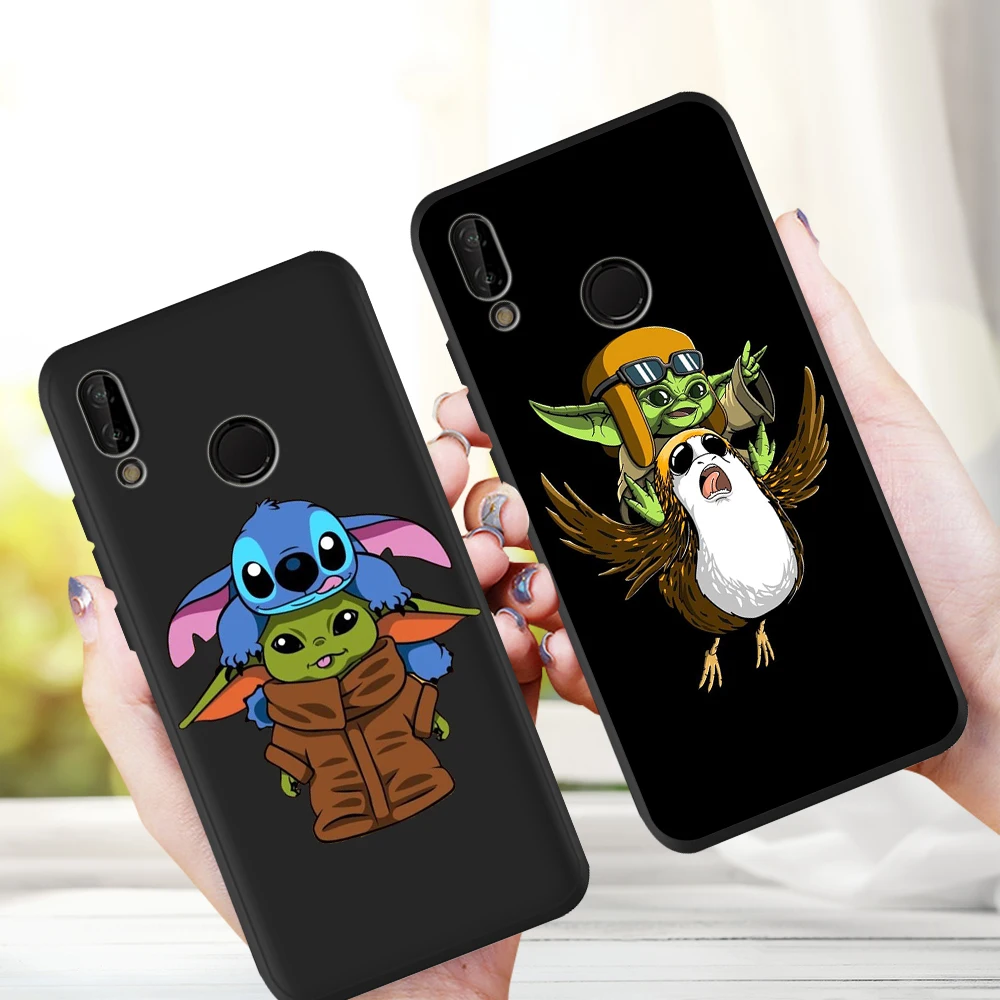 

Cartoon Cute Baby Yoda For Huawei Honor 8 Lite 8X 8C 9X 9 10 Lite 20 Pro V20 10i 20i 8S 8A phone case Soft Silicone cover coque