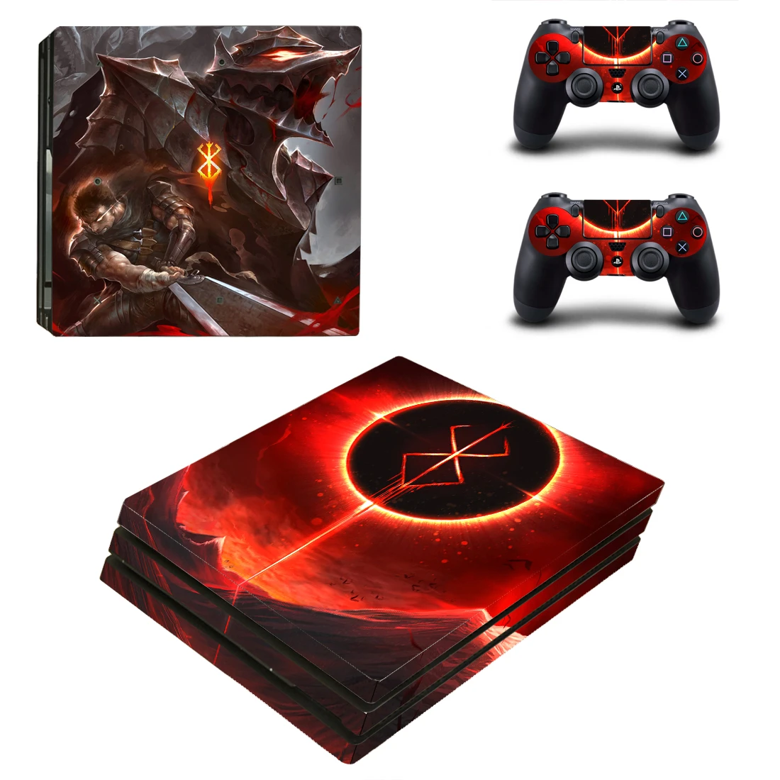 Pro Skin Sticker Sony PS4 PlayStation 4 Pro Console and 2 Controllers Skin Stickers Vinyl|Stickers| - AliExpress