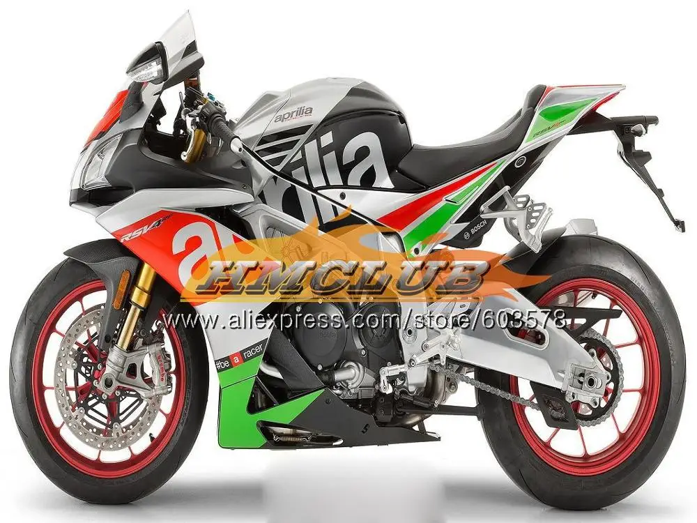 Инъекции для Aprilia RSV4 RSV1000R 2010 2011 2012 2013 горячая зеленый 43CL. 47 РСВ 1000 R RSV1000 09, 10, 11, 12, 13, 14, 15 лет, обтекатель - Цвет: No. 4 gloss
