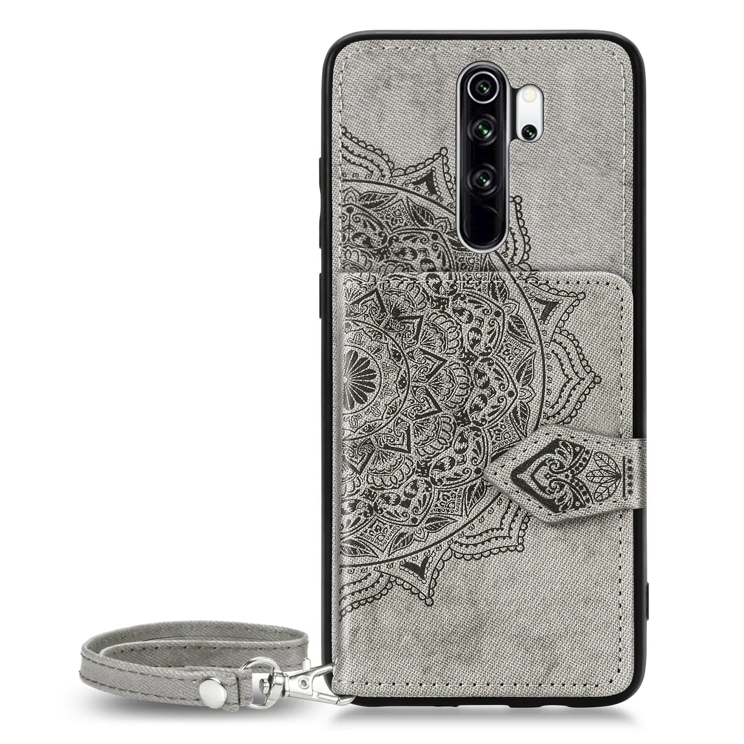 Серый Чехол-бумажник чехол для Xiaomi mi A3 9 Honor 8 Lite Cc9 F1 Red mi 8a 7a 6a Go Note 8 7 6 Pro Ткань кожаный держатель для карт автомобиля чехол-книжка на магните - Цвет: Серый
