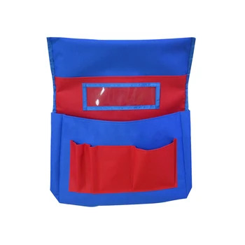 

Washable Seatback Home School Name Tag Large Capacity Chairback Pocket Hanging Stuff Storage For Kids Classroom Stationery