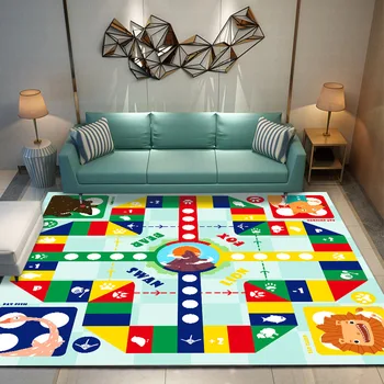 

Flight chess Kids Game Rugs Area Rugs Carpet Floor Carpet Bedroom Doormat Non-slip Mat Living Room Large boys Kids Girl