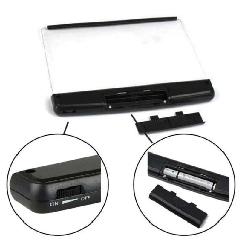 Student LED Book Light Reading Night Light Flat Plate Portable Car Travel Panel Led Desk Lamp for Home Children Kids Bedroom