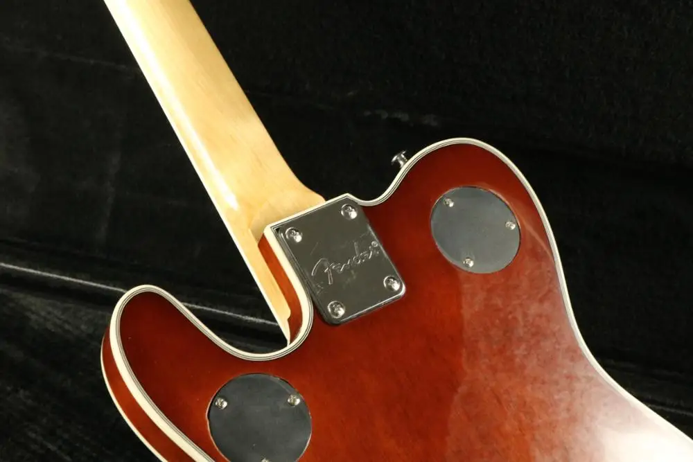 Lzeal полуполый корпус красного дерева покрытая кленом Топ электрогитара Tele guitrra