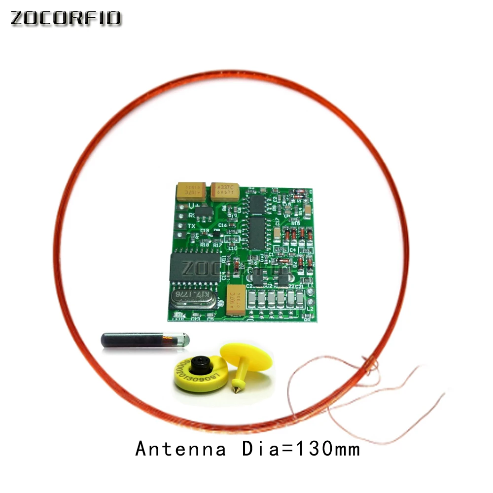 134.2KHZ Long distance RFID AGV Animal Tag Reader Module TTL Interface ISO11784/85 FDX-B