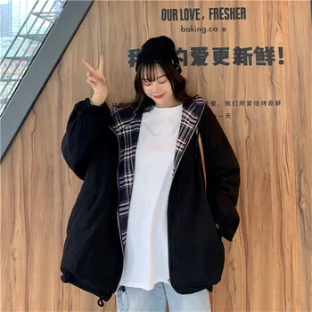 

Women's Jackets Oversize Hoode Jackets 2020 New Spring Autumn Ladies Wear Casual Coat On Both Sides Zipper Tooling Outerwear