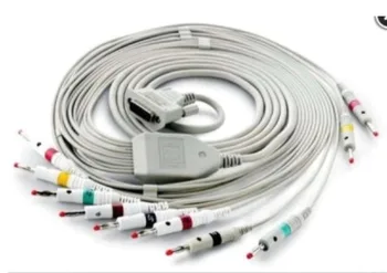 

PN 01.57.107402 ECG CABLE -BANANA CONNECTOR, IEC , for Electrocardiograph EDAN SE-3W (New,Original)