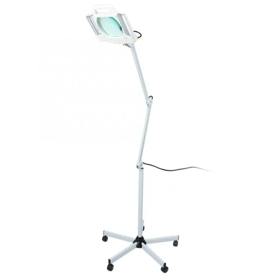 Stand Magnifier Lamp Tattoo Manicure Cosmetic Makeup 5x Magnifying Lighted Magnifier Light Lamp for Nail Art Salon Skin Care