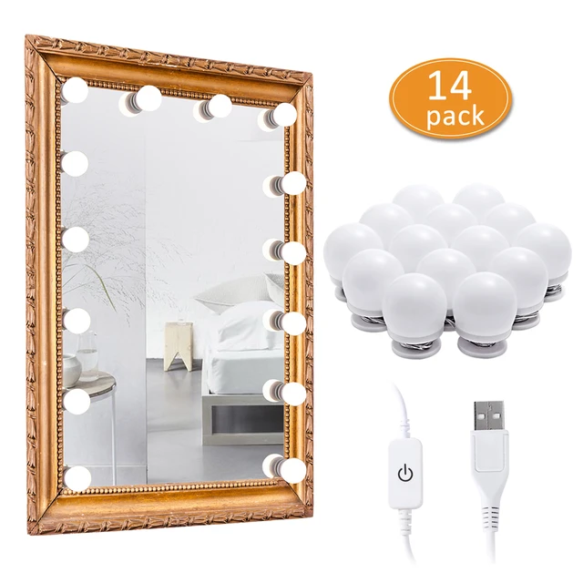 Vanity Lights for Mirror Big DIY Hollywood Style Makeup Lights